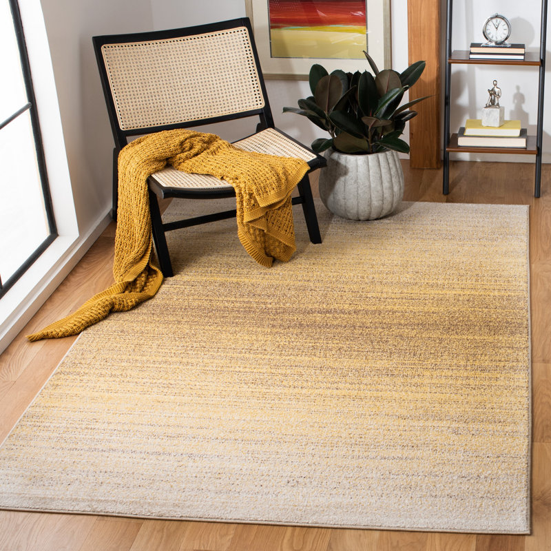 Tapis abstrait Moder Performance, Rectangle 5 pi 1 po x 7 pi 6 po
