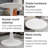 27.6-Inch Coffee Table, Mid-Century Modern Style Dining Table, Suitable For 2-4 People, Featuring A Round Marble Tabletop, For Various Settings.-132816616-132816618