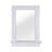 Removable Decorative Accent Wall Mirror with Shelf and Shaker-Style Frame for Bathroom or Entryway