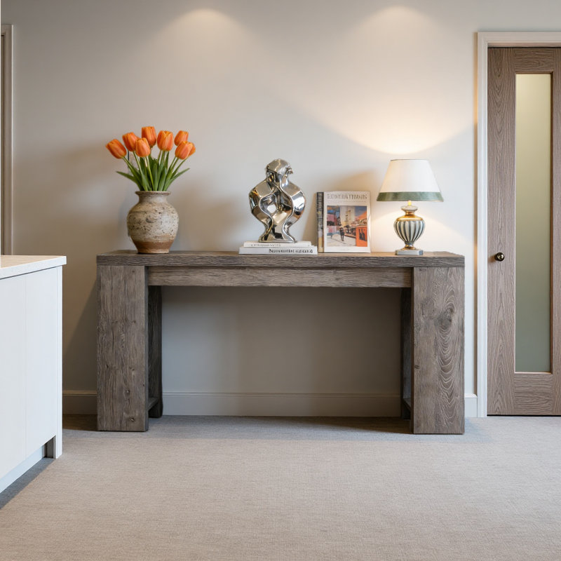 Wood Entryway Table,Console Table,Side Table, Gray