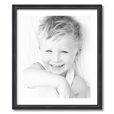 Wood Matte Picture Frame with Mat