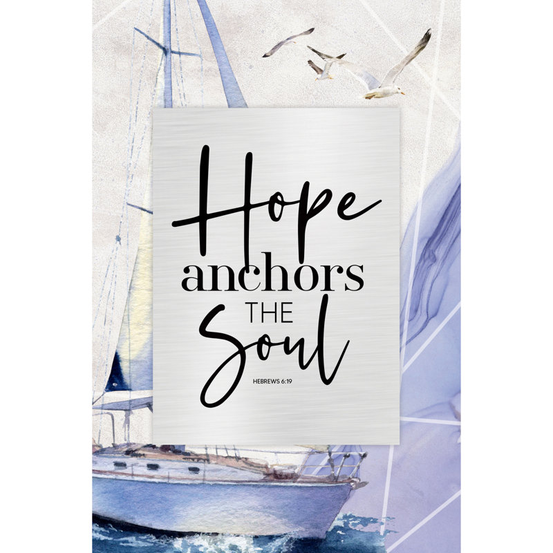 Décoration murale «Hope Anchors The Soul»