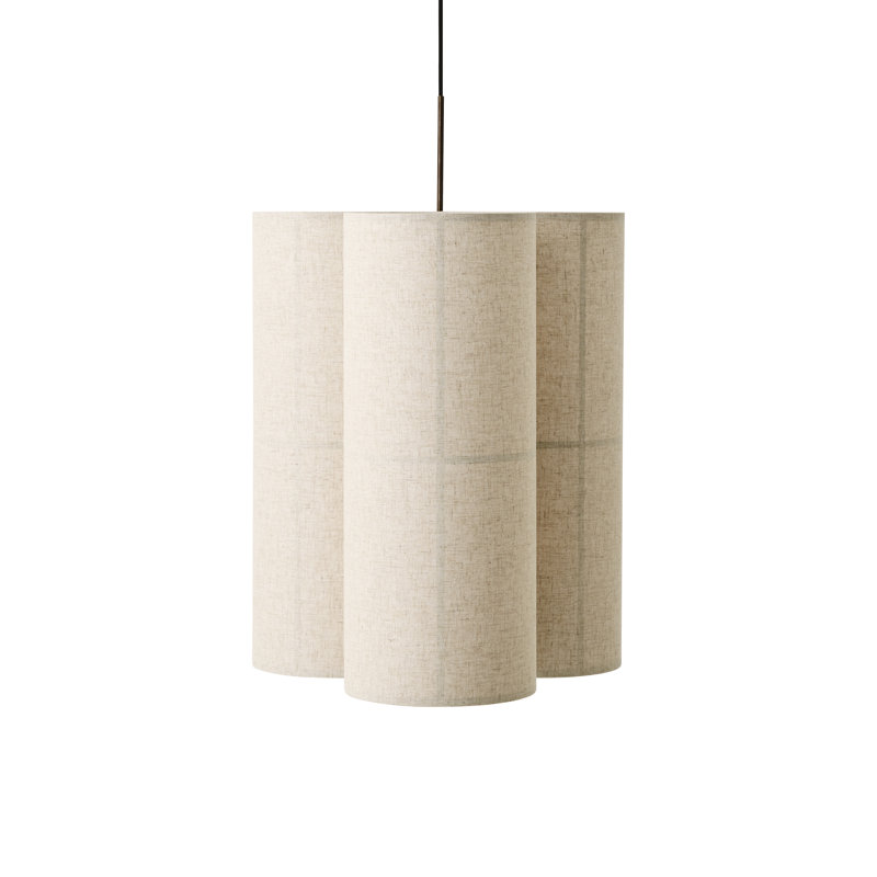 Hashira 3 - Light Pendant, 35.4" H x 24.2" W x 24.2" D, Raw