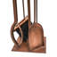 Antique Copper Fireside Companion Set H74cm W20.5cm