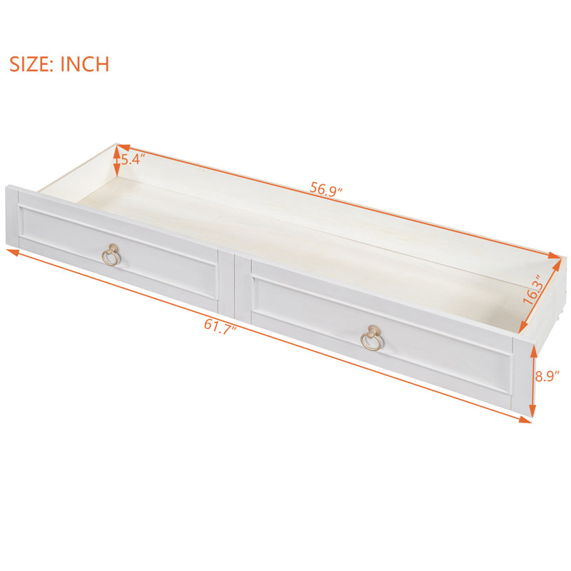 Lit blanc pour grand lit, avec espace de rangement spacieux pour une chambre soignée