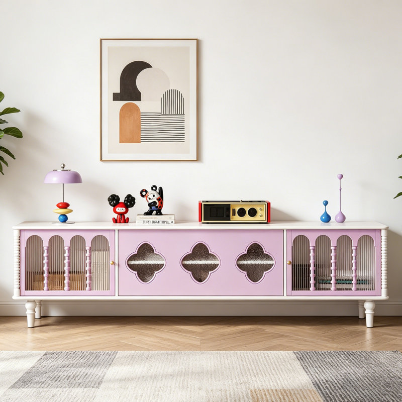 Meuble télé Creative Minimalist, H 22,44 po x L 94,49 po x l 15,75 po
