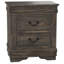 Table de chevet 2 tiroirs, table de bout, table d'appoint Wan -1540704818