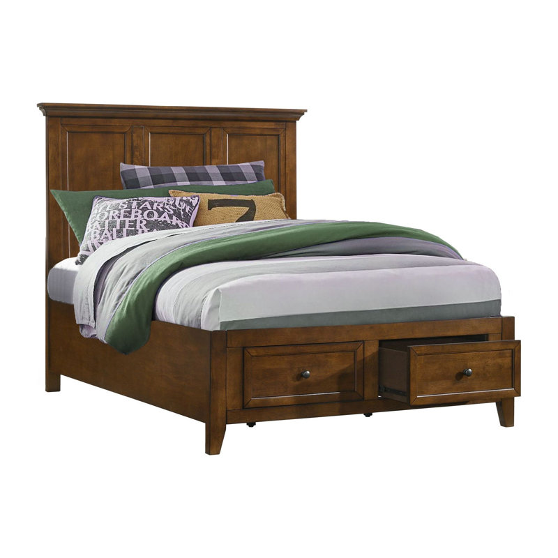 Lit de rangement pour enfant toscan Bletsoe San Mateo, lit double, Double