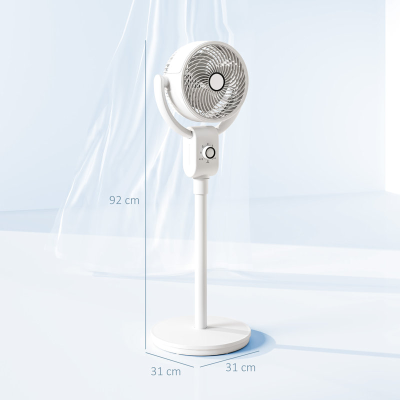 17 Stories 92cm Oscillating Pedestal / Standing Fan Fan