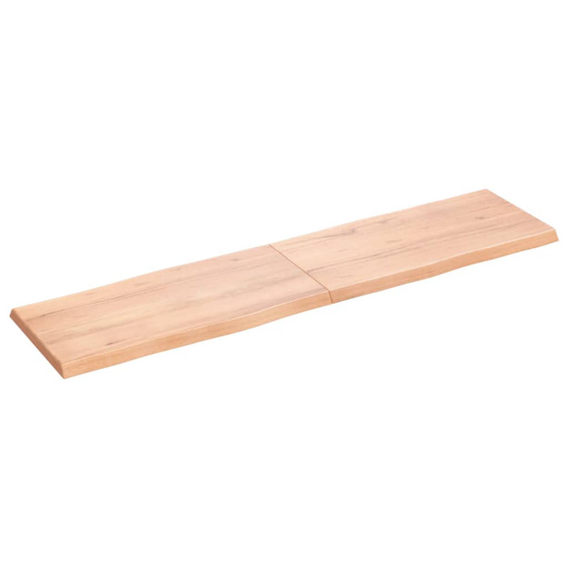 Solid Wood Table Top, Light Brown, 40cm H x 160cm W x 4cm D