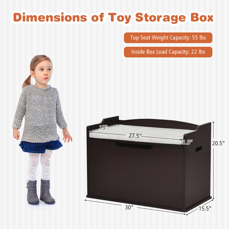 Coffre de rangement pour enfants Harriet Bee