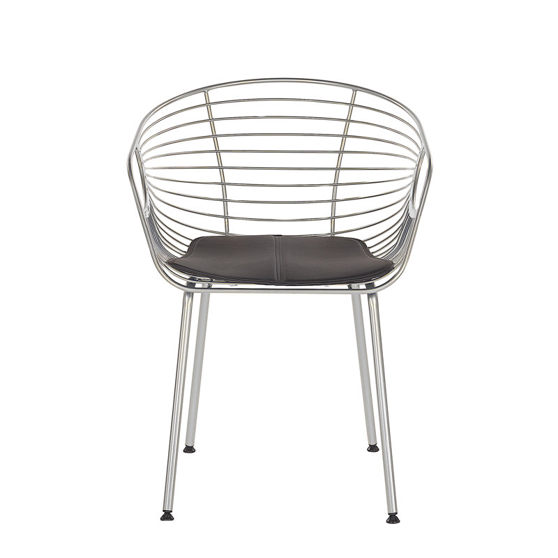 Bonneau 46cm H Ladder Back Armchair, Silver