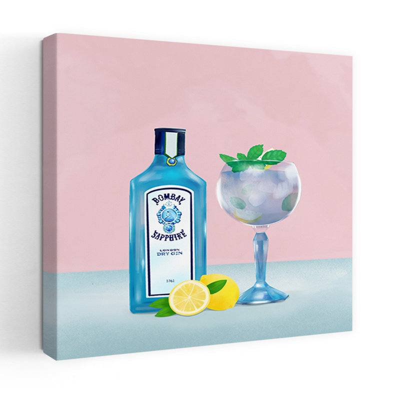 Art contemporain contemporain flamant, H 18 po x l 18 po