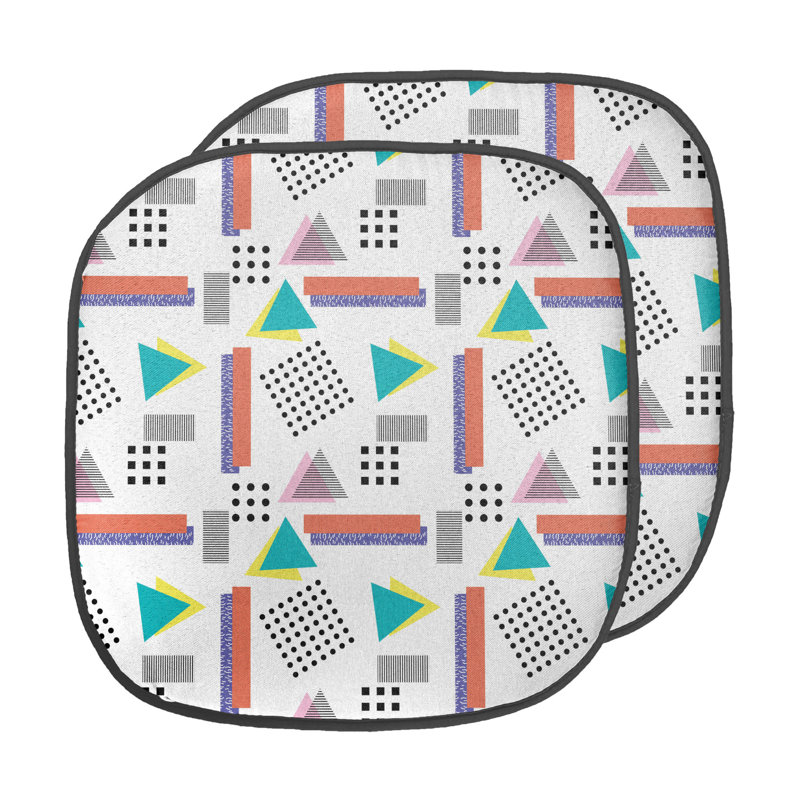 Coussin de siège rétro pour l'extérieur, Corail / noir