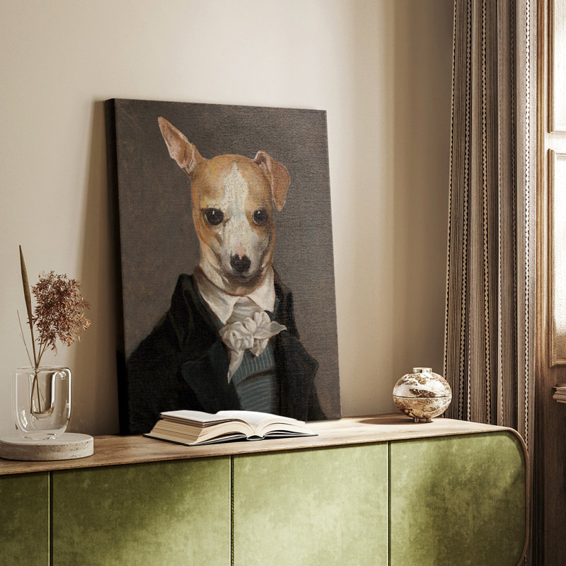 Refined Fido -Gallery Wrapped Cavas