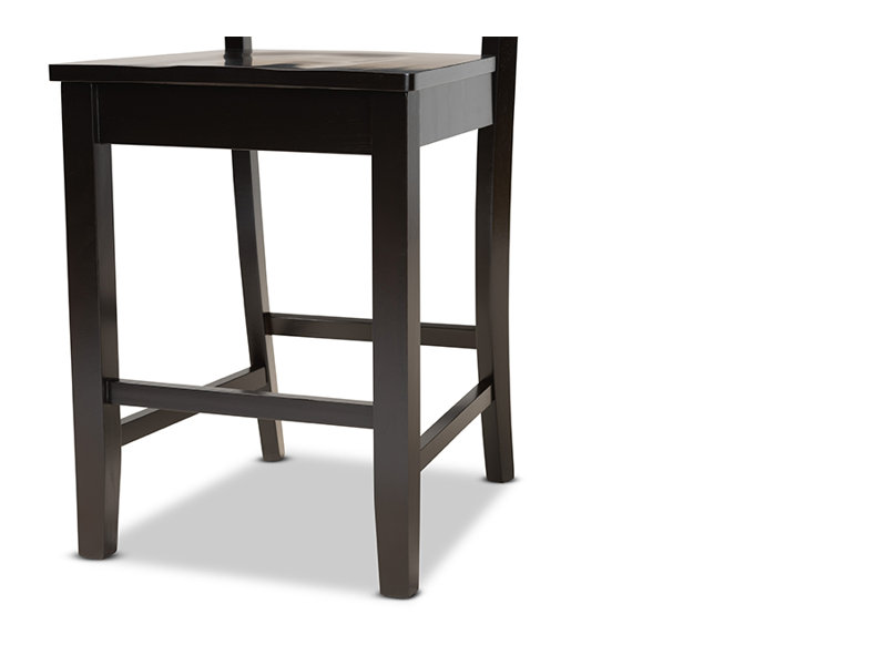 Tabouret de comptoir 24,2 po Heinemann, Chêne brun foncé
