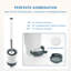 Janyce Wall-Mounted Toilet Brush and Holder