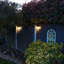 Black 17.2cm H Solar Powered Integrated LED Outdoor Wall Lantern