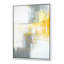 «Gray and Yellow Blue Abstract», reproduction d'art sur toile-51146028-51146029