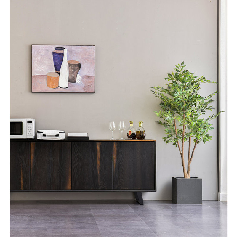 Minimalist Solid Wood Accent Cabinet