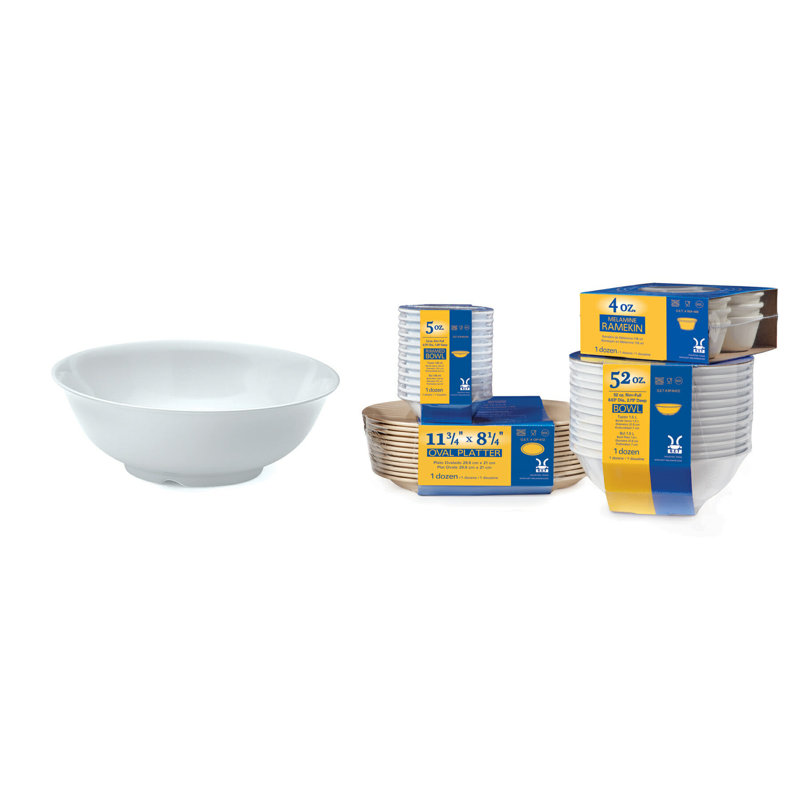 SP-M-813-W - 2,3 pte (2,3 Qt. Jante pleine), 9,75 po bol, 3 po de profondeur. Emballage spécial