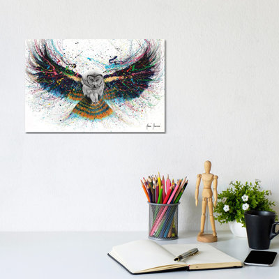 Hypnotic Twilight Owl- Gallery-Wrapped Canvas Giclée