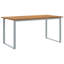 7 Piece Garden Dining Set Grey Steel-1246763857