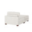 Chaise longue modulaire rembourrée en velours côtelé beige avec accoudoirs et coussins décoratifs-1679671580-1679671559