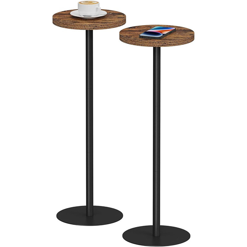 Grande table d'appoint ronde Tutotak, petite table de bout, ensemble de 2, table d'appoint, table d'appoint, table d'appoint à piédestal, salon