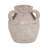 Decorative Pottery Terracotta Vase with Rustic Textured Design and Double Handles, Stylish Contemporary Accent for Modern Spaces