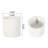 Planter In Antique White - Magnesium Oxide Garden Vase For Homes, 12.41 In. Depth, Width, Height, 9.31 Lb Stylish Tub,