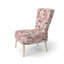Chaise d'appoint à motif victorien rétro et cadre en velours éclectique rétro-2084747349