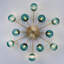 Plafonnier encastré globe en verre bleu marine-1766084291