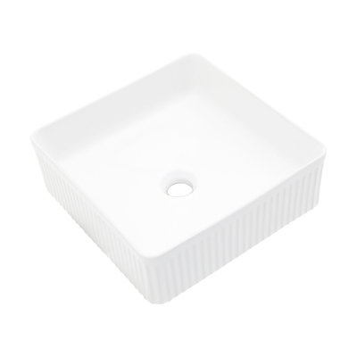 Square Countertop Ceramic Sink