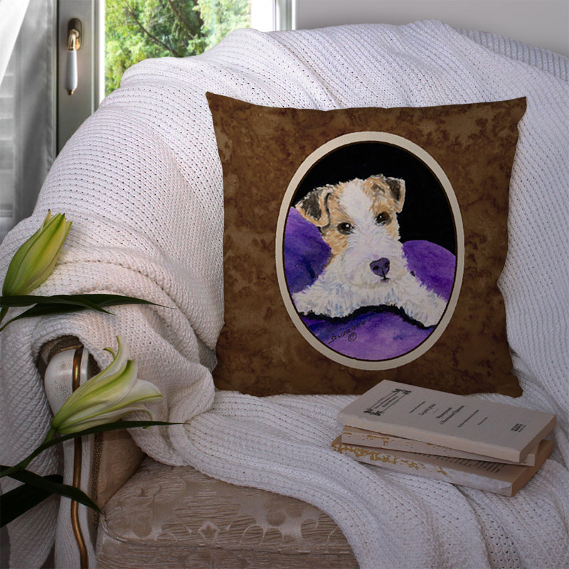 Coussin décoratif intérieur/extérieur fox terrier