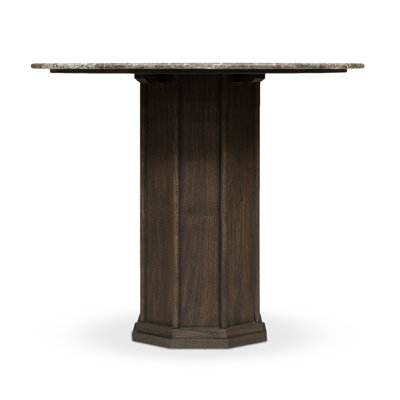 Pavlo Dining Table-Brown Marble