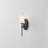 1- Light Frosted White Glass Wall Sconce-443508848