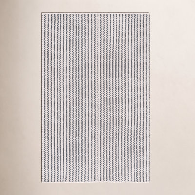 Hand-Woven Chevron Cotton Rug