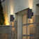 Alvisa Outdoor Wall Light in 2 Lights Dusk to Dawn with Aluminum