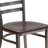 Kendall Clear Coated Ladder Back Metal Restaurant Chair-94568939-68072805