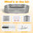 2PCS Raised Garden Bed – Planting Box for Flowers & Vegetables