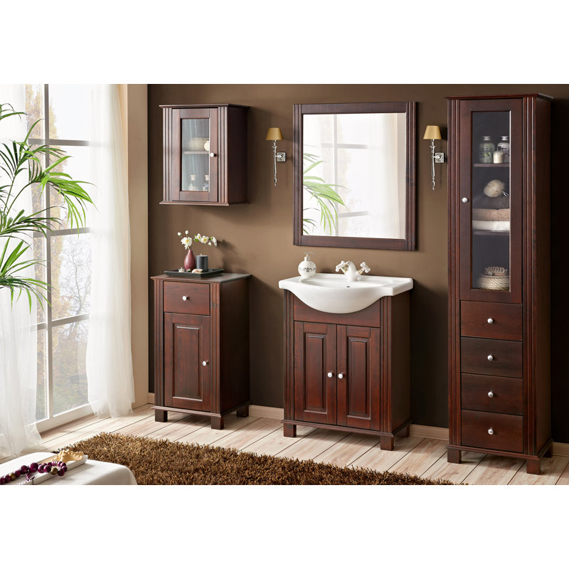 Boutwell Wood Flat Wall Mirror, 80 H x 74 W x 2 D