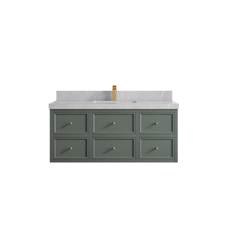 Ensemble de meuble-lavabo simple 48 po Roswell, Gris perle