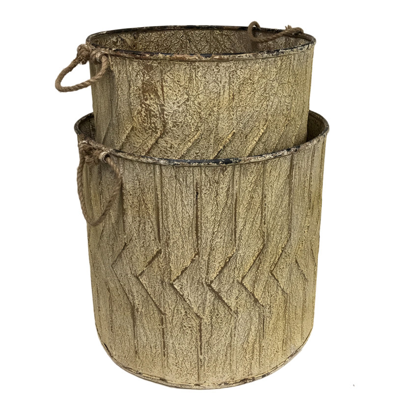 Omari Handmade Metal Pot Planter