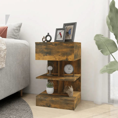 Gilliane Bedside Cabinet 40x35x65 cm Engineered Wood