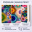«Vibrant Flower Wall Horizon I», ensemble d'art mural encadré abstrait rose sur 3-129076317-129076320
