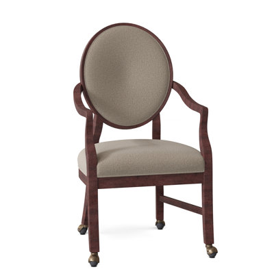 Upholstered King Louis Back Arm Chair