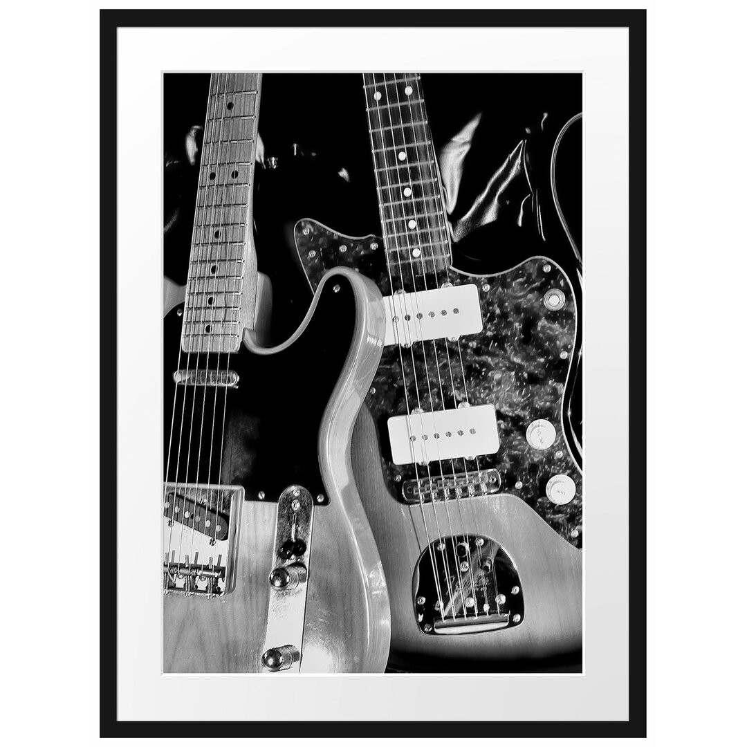 E-Gitarre Gerahmter Fotokunstdruck Poster