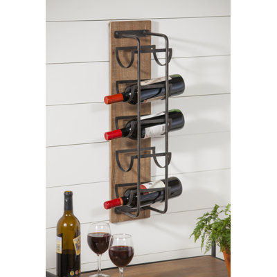 Pavadas Wall Mounted Wine Bottle Rack in