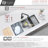 42 in. x 19 in. 16 Gauge, Stainless Steel, Brushed 70/30 Double Bowl Undermount Kitchen Sink with Build-in Accessories
